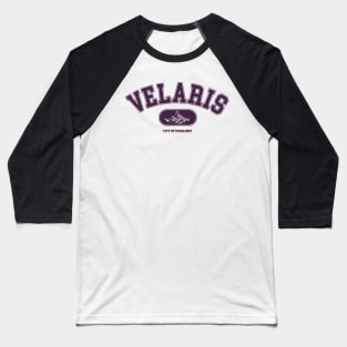 ACOTAR Velaris College Sweatshirt Logo Purple Baseball T-Shirt